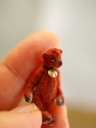 handsewn miniature bear