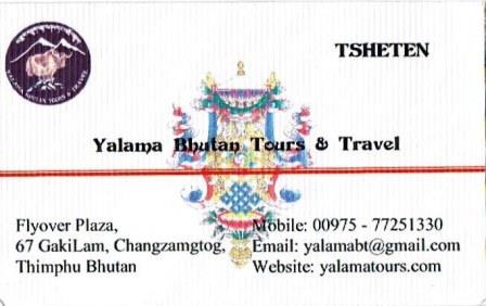 YALAMA Bhutan TOURS Travel（TSHETEN BC）圧縮