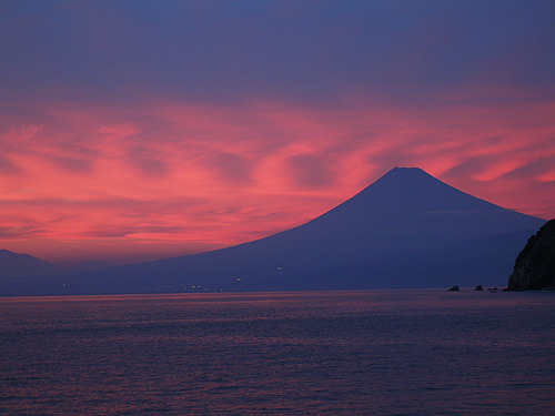 癒しの夕方富士山！