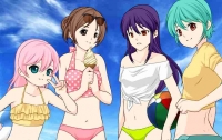 アニメ風水着の女の子着せ替えゲーム Anime Summer girls dress up game