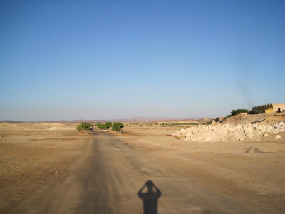 ホテルの人に訊いたら もう野良わんこはいなくなったから砂漠のこの道を走っても大丈夫ですよ。 と言われたので毎朝、ここを走りましたが