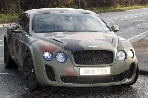 Mario Balotelli is seen out and about in his Bentley car in Cheshire-1561718