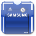 イングランドプレミアリーグ__チェルシー2014-2015最新ユニフォーム_イラストアイコン　ChelseaFC　 kit new model 2014-15