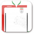 サッカーイラン代表ユニフォーム2014W杯最新ユニフォームイラストアイコン